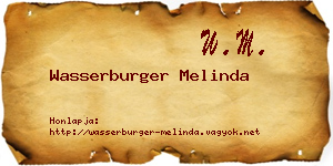 Wasserburger Melinda névjegykártya